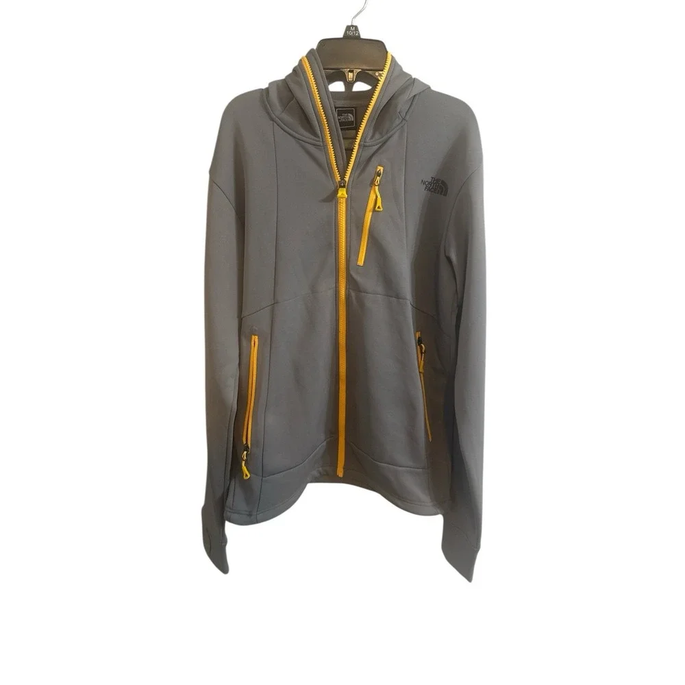 🔥The North Face 🤑Steep Series Hoodie Flash Dry Full‎ Zip Grey Yellow Men's S